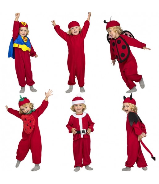 Roter Quick n Fun Kinderverkleidung für eine Halloween-Party