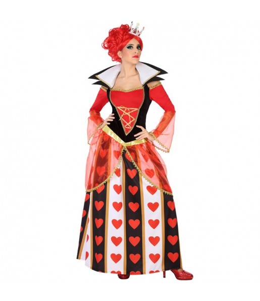 Kostüm Sie sich als Deluxe Herzkönigin Kostüm für Damen-Frau für Spaß und Vergnügungen