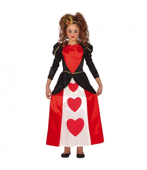 Königin des Kartenspiels Kostüm für Mädchen