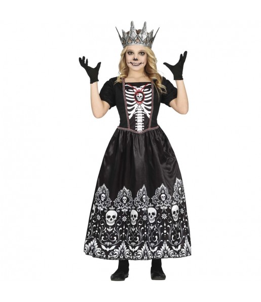 Dunkle Königin Kostüm für Mädchen