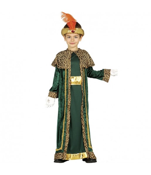 Weiser Balthasar Kostüm mit Umhang für Jungen