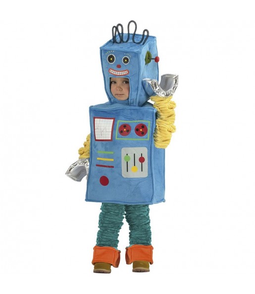 Blauer Roboter Kostüm für Babys