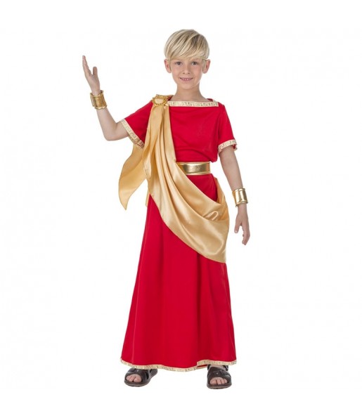 Römischer Rot und Gold Kostüm für Jungen