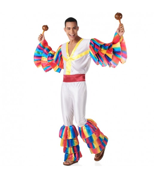 Bunte Rumba-Tänzer Kostüm für Herren