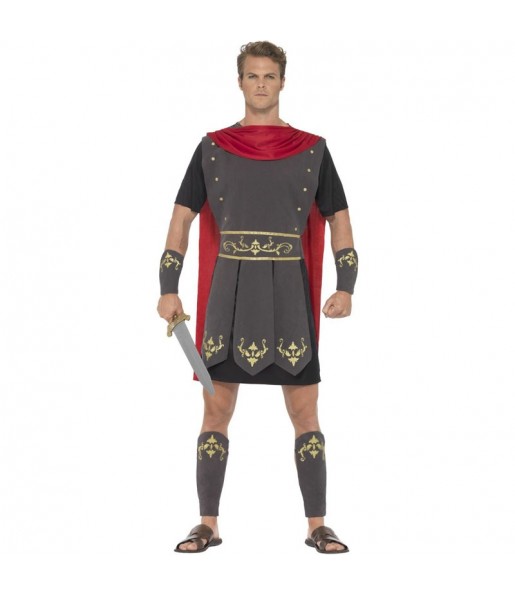 Schwarzer römischer Soldat Kostüm für Herren