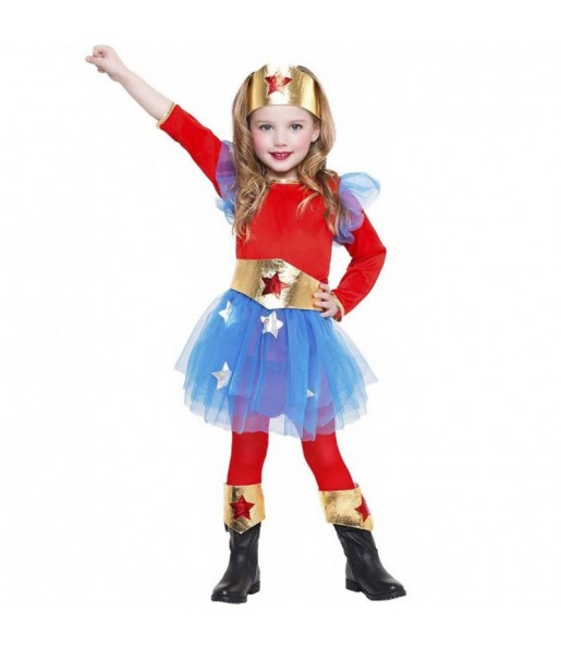 Superheldin Wonder Woman Mädchenverkleidung, die sie am meisten mögen