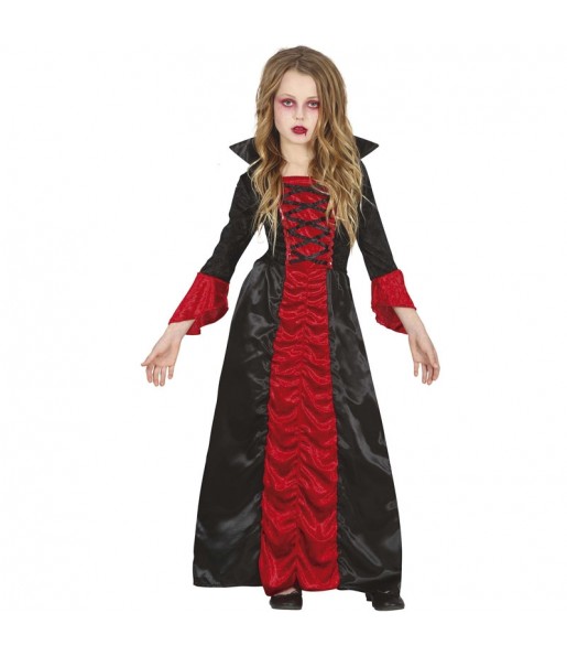 Klassischer Vampirin Kostüm für Mädchen