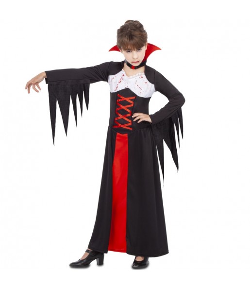 Verkleiden Sie die Blutige VampirinMädchen für eine Halloween-Party
