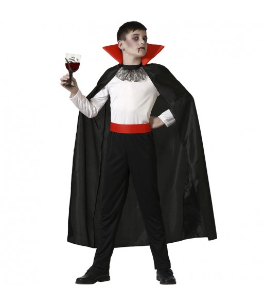 Klassischer Vampir Kostüm für Jungen