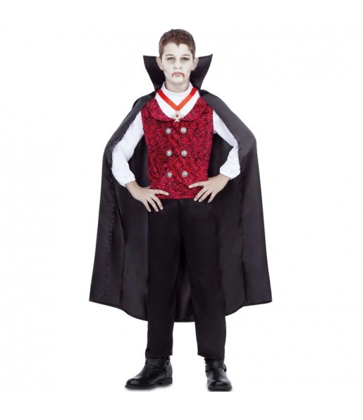 Vampir mit Umhang Kostüm für Jungen