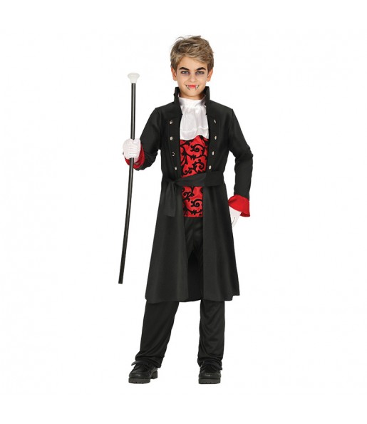Dunkler Vampir Kinderverkleidung für eine Halloween-Party