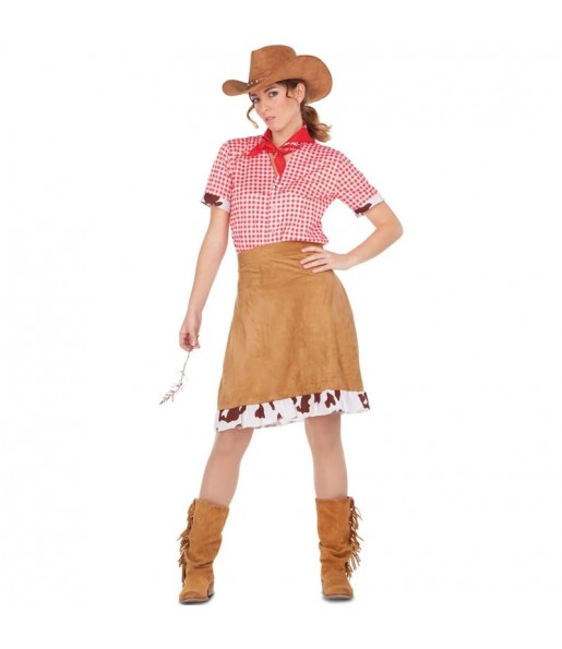 Kostüm Sie sich als Amerikanischer Cowgirl Kostüm für Damen-Frau für Spaß und Vergnügungen