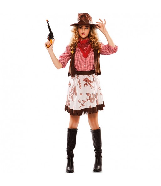 Kostüm Sie sich als Wild West Cowgirl Kostüm für Damen-Frau für Spaß und Vergnügungen