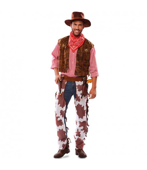 Wilder Westen Cowboy Erwachseneverkleidung für einen Faschingsabend