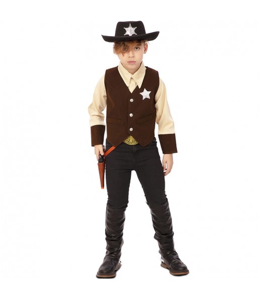 Cowboy Western Sheriff Kostüm für Jungen