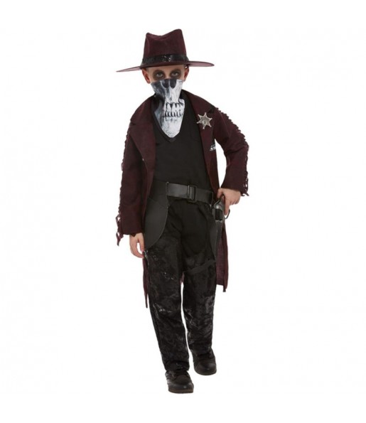 Zombie Cowboy Kinderverkleidung für eine Halloween-Party