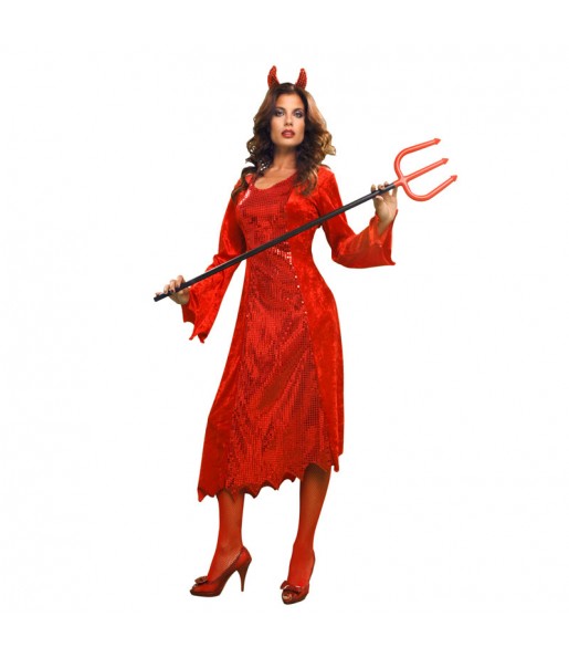 Teufelin Kostüm Frau für Halloween Nacht