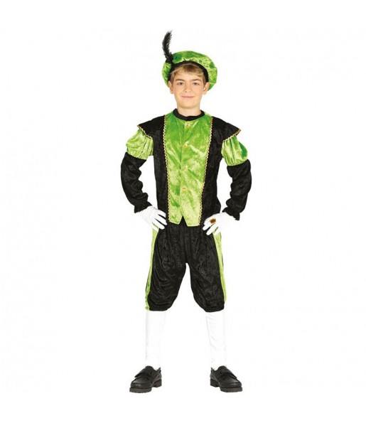 Grüne königliche Pagen Kinderverkleidung, die sie am meisten mögen