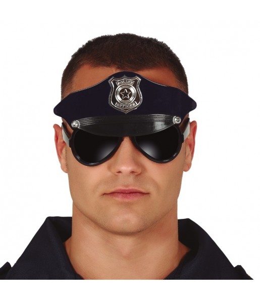 Polizeimütze Brille