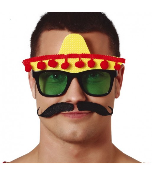 Mexikanische Brille mit Hut
