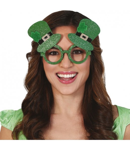 Saint-Patrick\'s-Day-Brille um Ihr Kostüm zu vervollständigen
