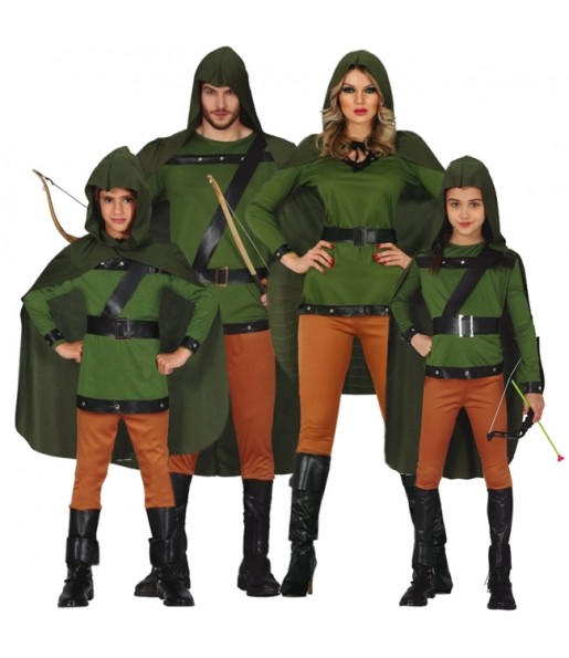 Wald Bogenschützen Kostüme für Gruppen und Familien