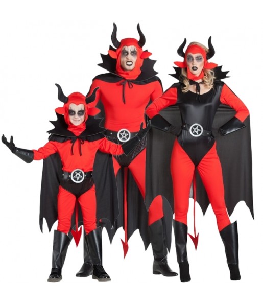 Höllische Dämonen Kostüme für Gruppen und Familien