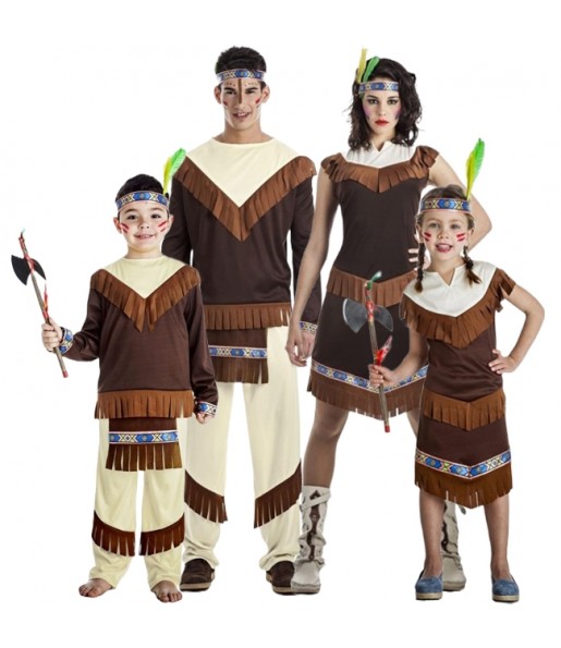 Tahoe-Indianer Kostüme für Gruppen und Familien