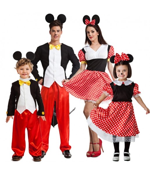 Micky und Minnie Maus Kostüme für Gruppen und Familien