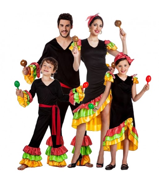 Rumberos Salseros Kostüme für Gruppen und Familien