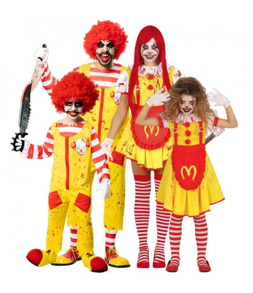 Gruppe von Verdammte McDonalds Clowns