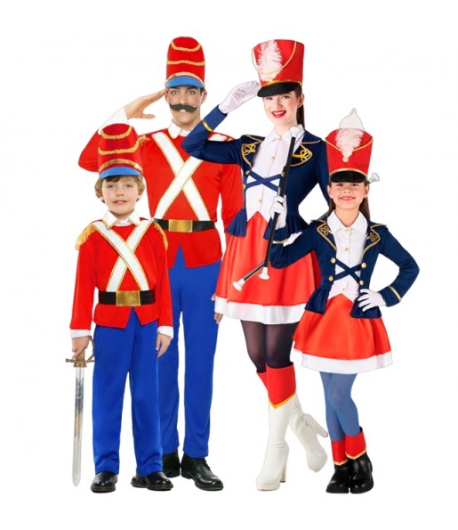 Kostüme Mehrfarbige Harlekine für Gruppen und Familien