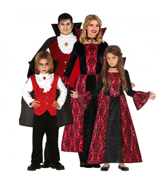 Vampire Graf Dracula Kostüme für Gruppen und Familien