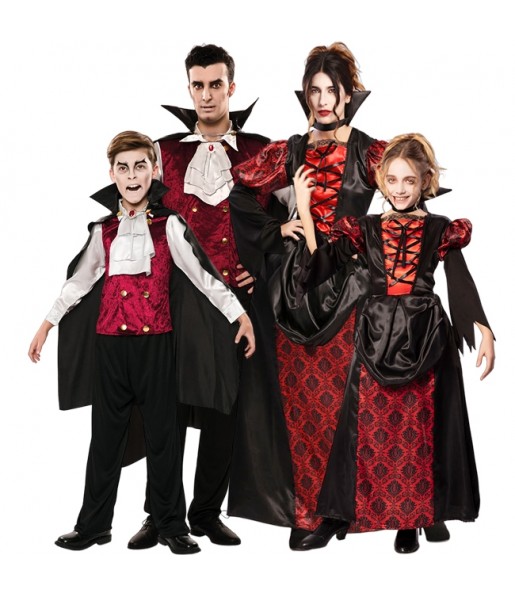 Elegante Vampire Kostüme für Gruppen und Familien