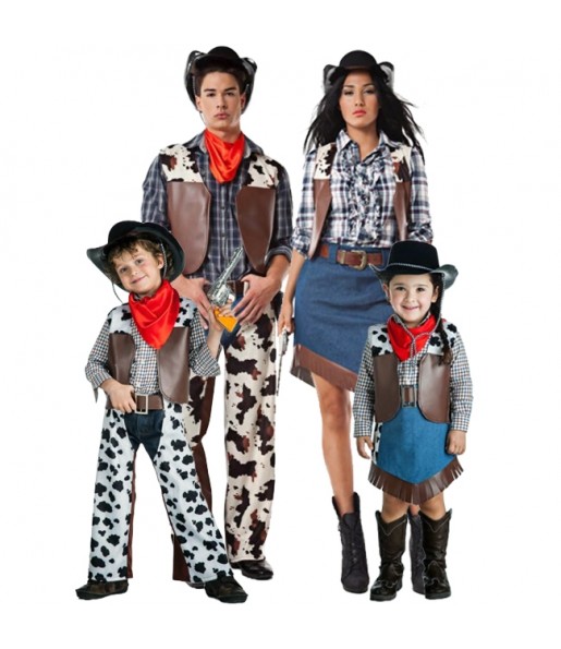 Wild West Cowboys Kostüme für Gruppen und Familien