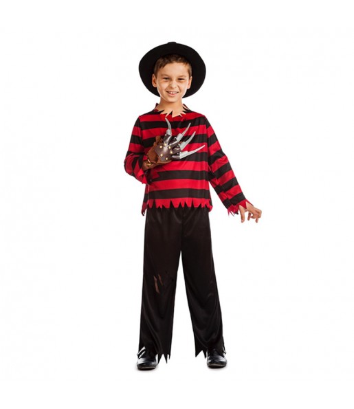 Freddy Krueger Kinderverkleidung für eine Halloween-Party