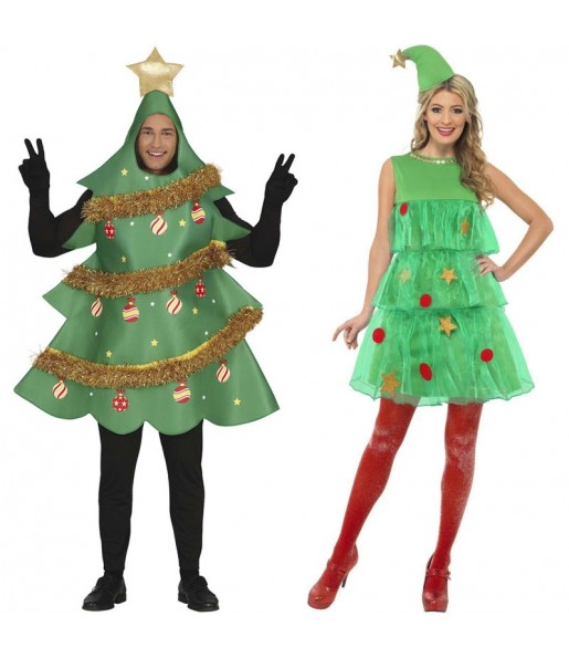 Weihnachtsbäume Kostüme für Paare