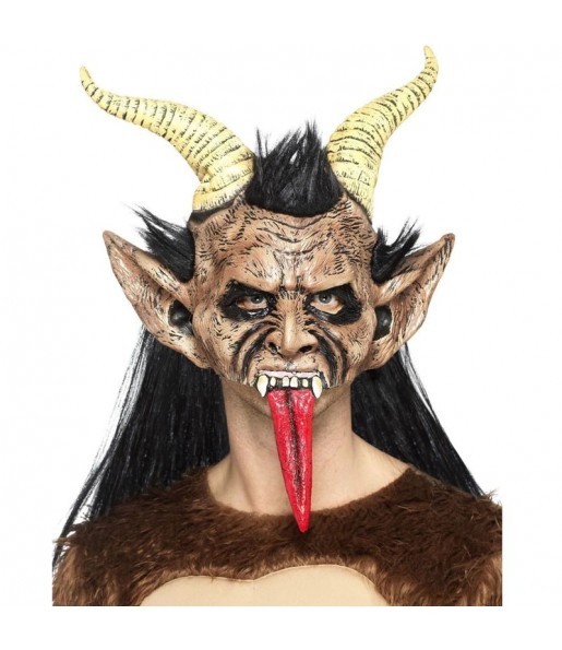 Krampus Dämon Maske zur Vervollständigung Ihres Horrorkostüms