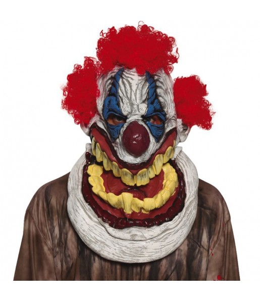 Riesige Killer Clown Maske mit Haaren