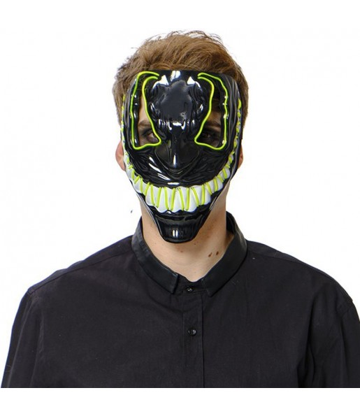 Mr. Evil Maske mit Licht The Purge zur Vervollständigung Ihres Horrorkostüms