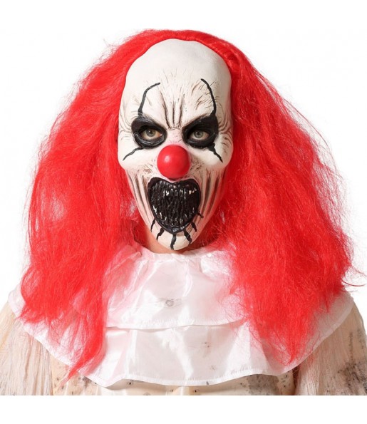 Mörder Clown Maske zur Vervollständigung Ihres Horrorkostüms