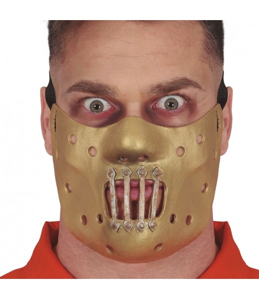 Hannibal Lecter Latex Halbmaske für Mädchen zur Vervollständigung Ihres Horrorkostüms