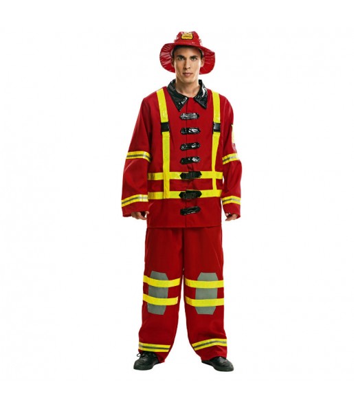 Feuerwehrmann Erwachseneverkleidung für einen Faschingsabend