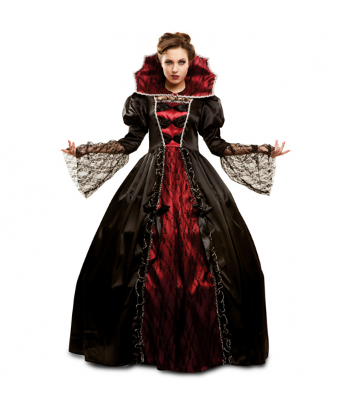 Bösewicht Vampirin Kostüm Frau für Halloween Nacht