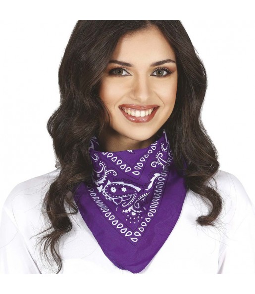 Violetter Cowboy-Schal um Ihr Kostüm zu vervollständigen