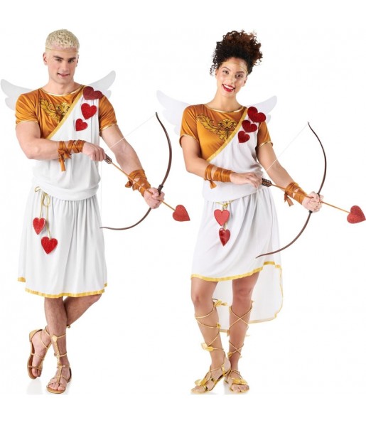 Gott und Göttin Amor Kostüme für Paare