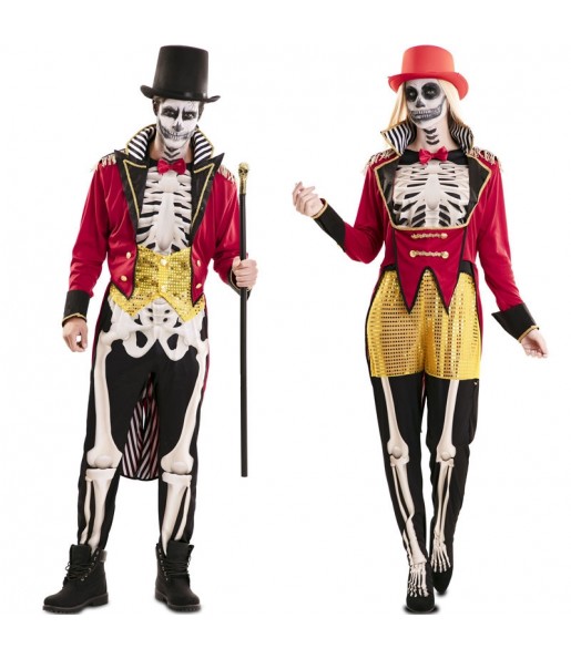 Mit dem perfekten Skelett-Bändiger-Duo kannst du auf deiner nächsten Faschingsparty für Furore sorgen.