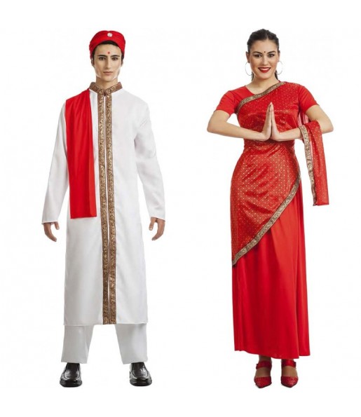 Mit dem perfekten Indisches Bollywood-Duo kannst du auf deiner nächsten Faschingsparty für Furore sorgen.