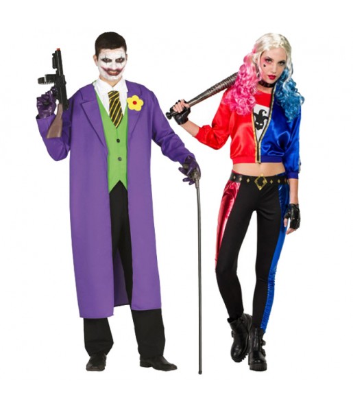 Mit dem perfekten Joker und Harley Quinn Suicide Squad-Duo kannst du auf deiner nächsten Faschingsparty für Furore sorgen.