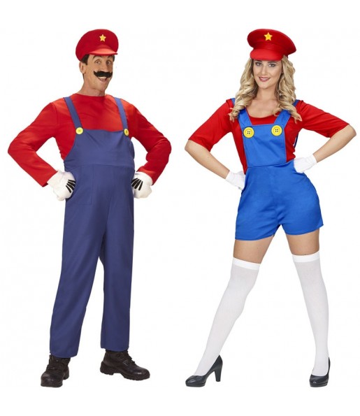 Mario Bros Paarkostüm für Erwachsene